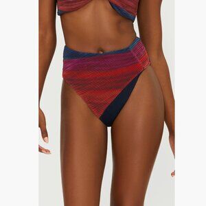 NWOT  Beach Riot Frida High Waist Bikini Bottoms Medium, SORBET SEA
